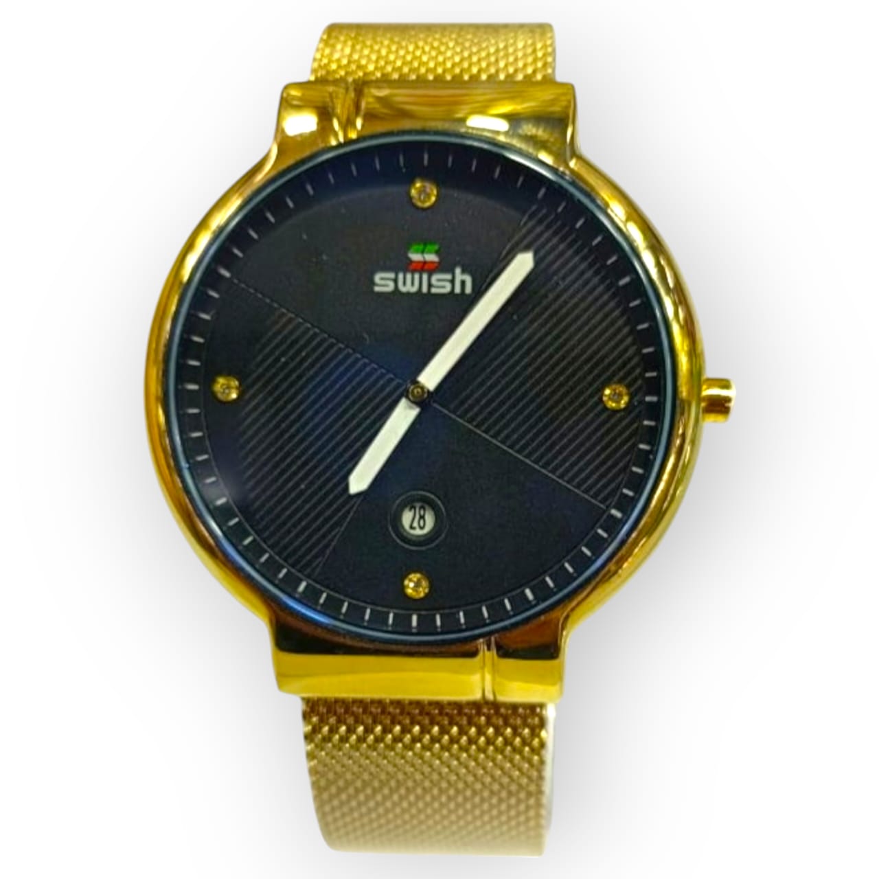 SWISH Gold Luxury Watch for Men Quartz