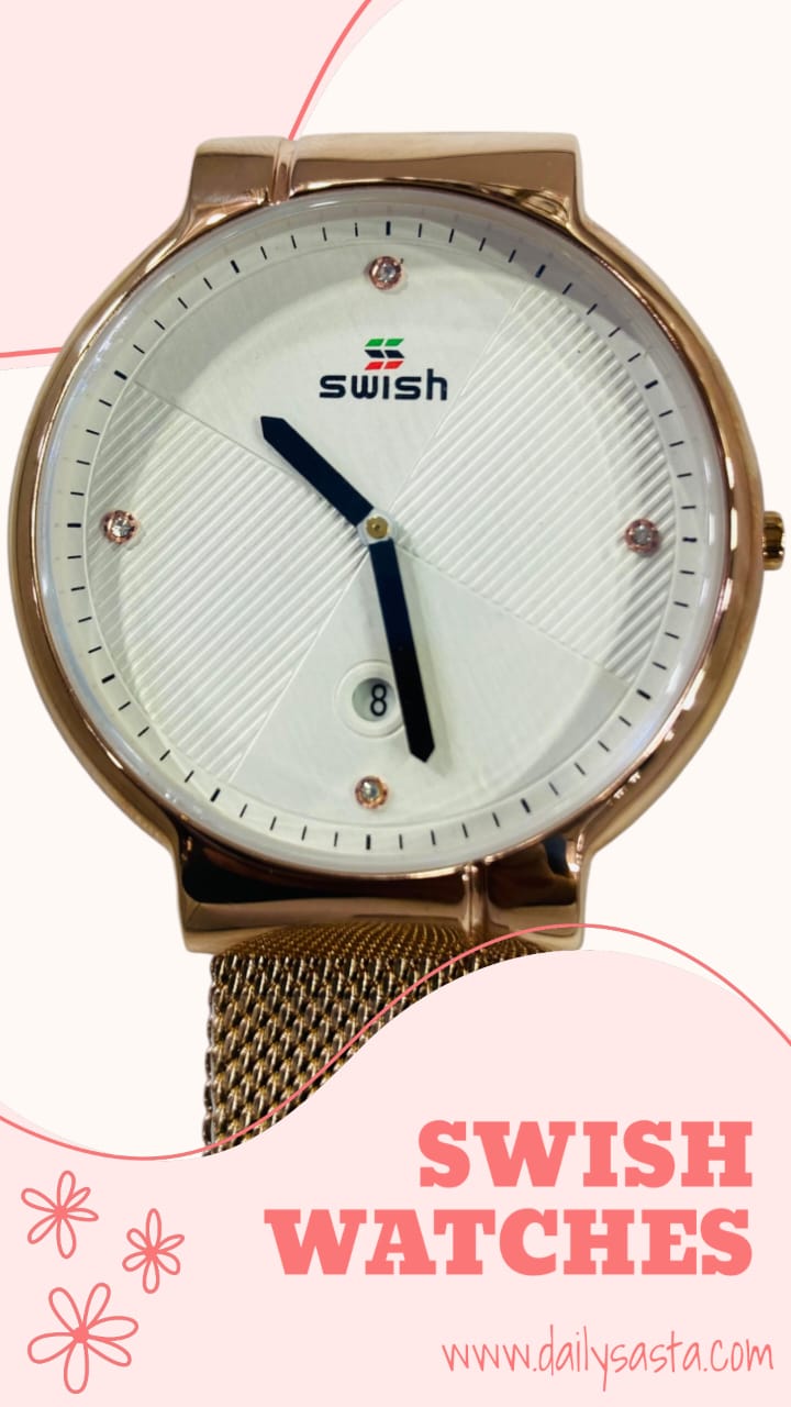 SWISH Rose Gold Luxury Watch for Men Quartz